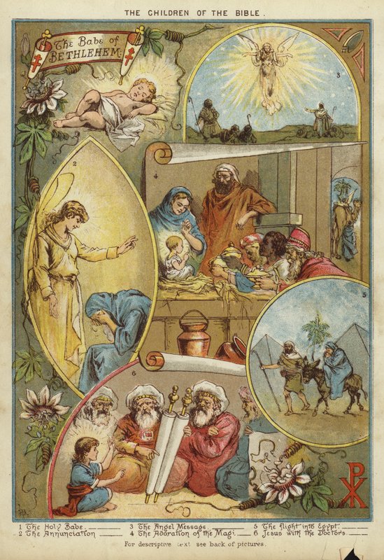 Os Filhos da Bíblia: O Nascimento de Jesus Cristo (chromolitho) de English School