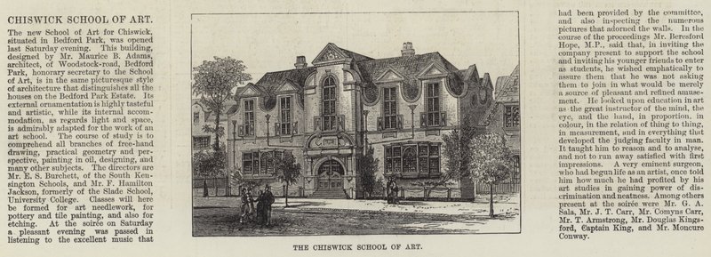 A Escola de Arte de Chiswick (gravura) de English School