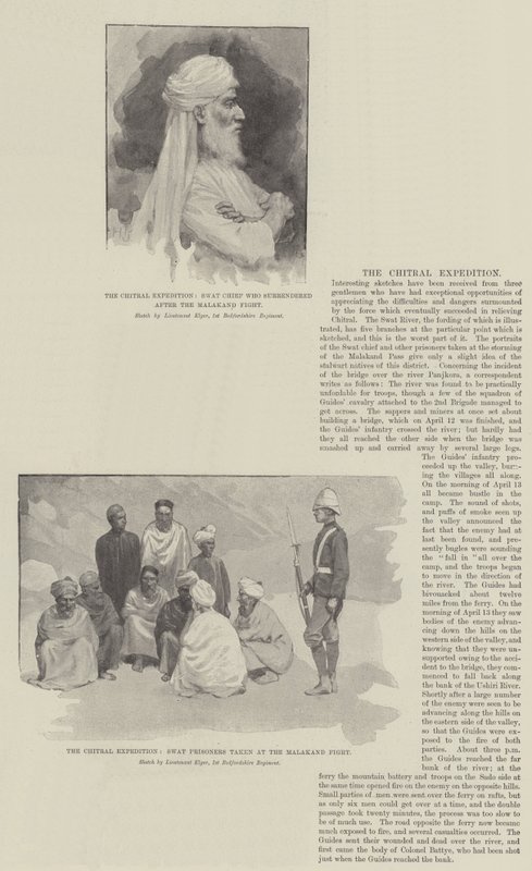 A Expedição Chitral (litho) de English School