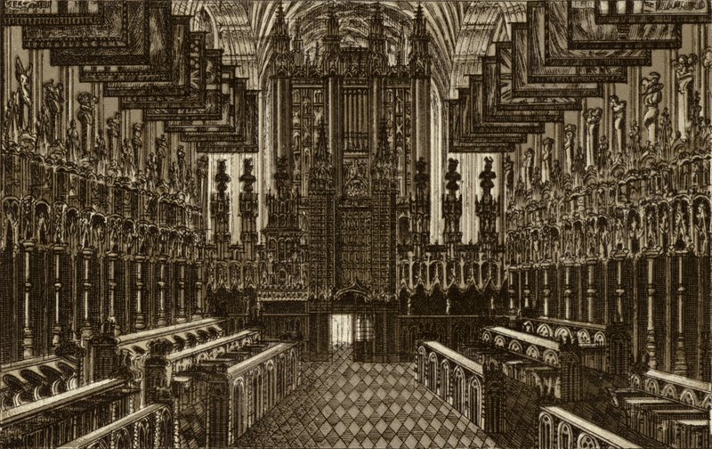 O Coro, olhando para Oeste, St George