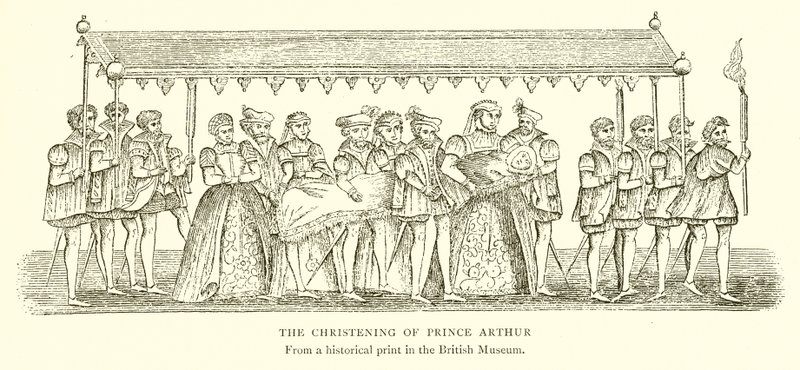 O batismo do príncipe Arthur de English School