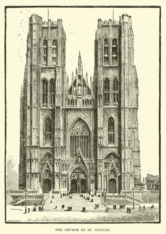 A, igreja, de, st, gudule de English School