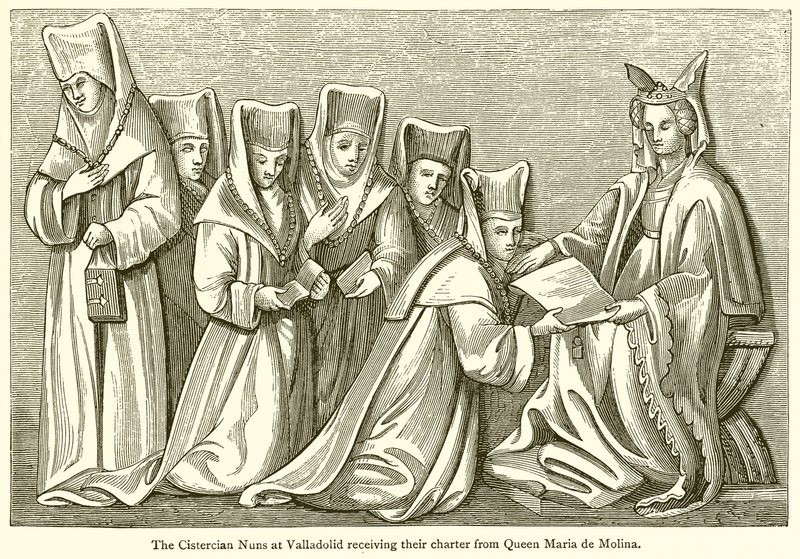 As freiras cistercienses de Valladolid recebem sua carta da rainha Maria de Molina de English School