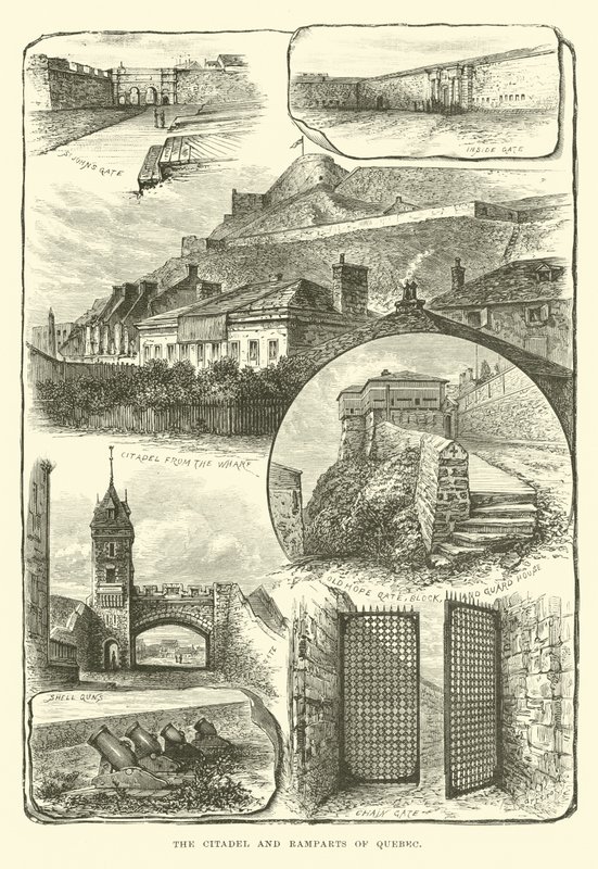A cidadela e muralhas de Quebec de English School