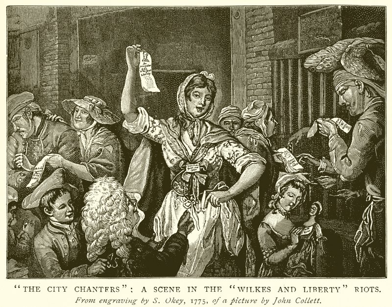 The City Chanters: Uma cena nos tumultos Wilkes e Liberty de English School