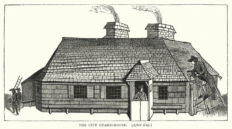 The City Guard-House (gravura) de English School
