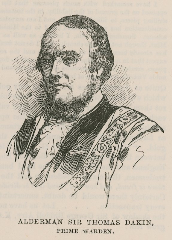 As Guildas da Cidade: A Companhia de Peixarias: Alderman Sir Thomas Dakin, Primeiro Diretor de English School