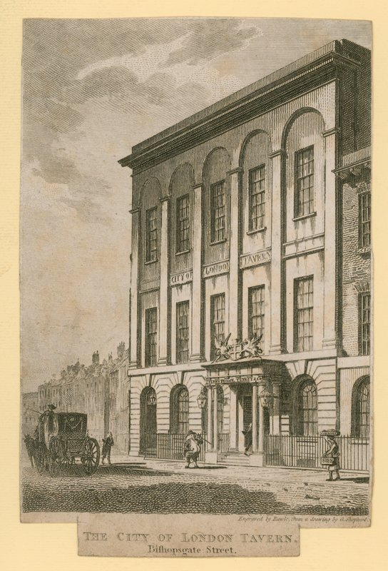 A Taverna da Cidade de Londres, Bishopsgate Street de English School
