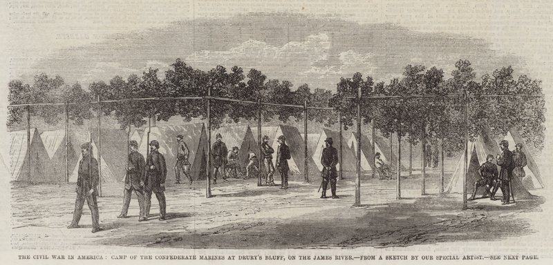 A Guerra Civil na América, Acampamento dos Fuzileiros Confederados em Drury