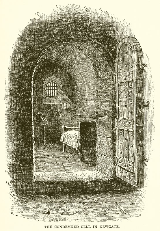 A célula condenada em Newgate de English School