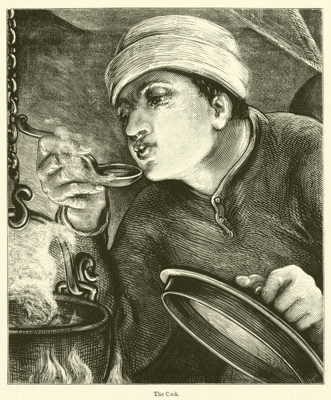 O Cozinheiro (gravura) de English School