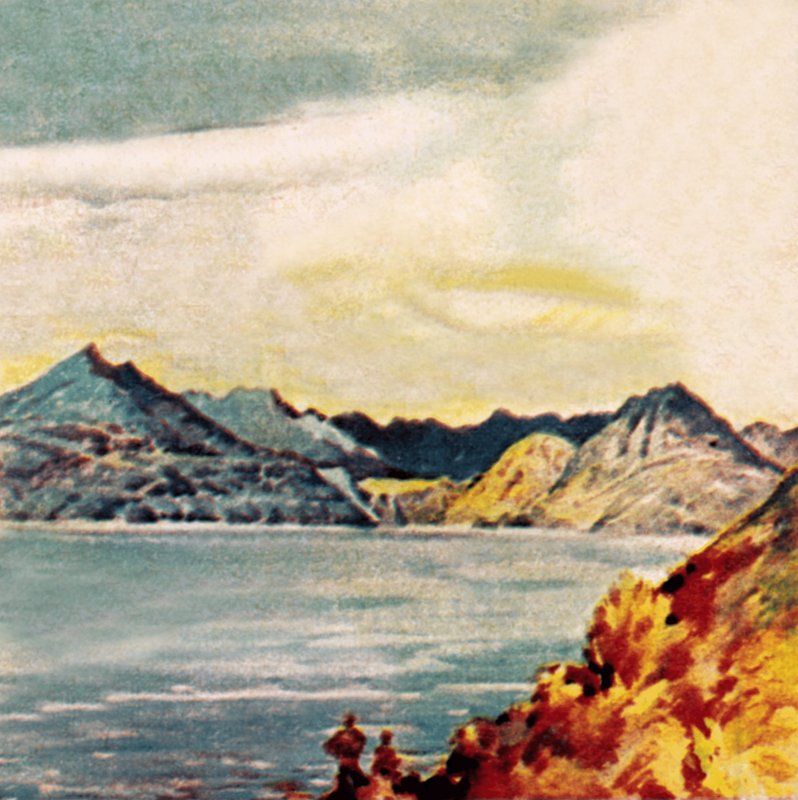 Os Coolins ou Cuillins de Skye de English School