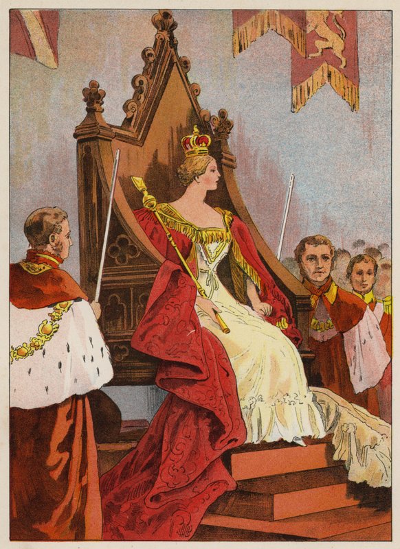 A Coroação da Rainha Vitória (gravura) de English School