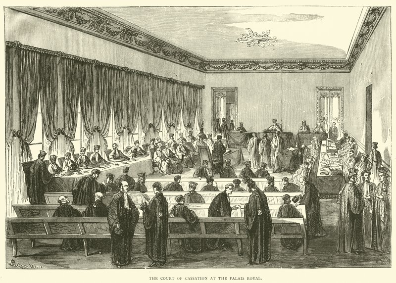 O Tribunal de Cassação no Palais Royal, maio de 1871 de English School