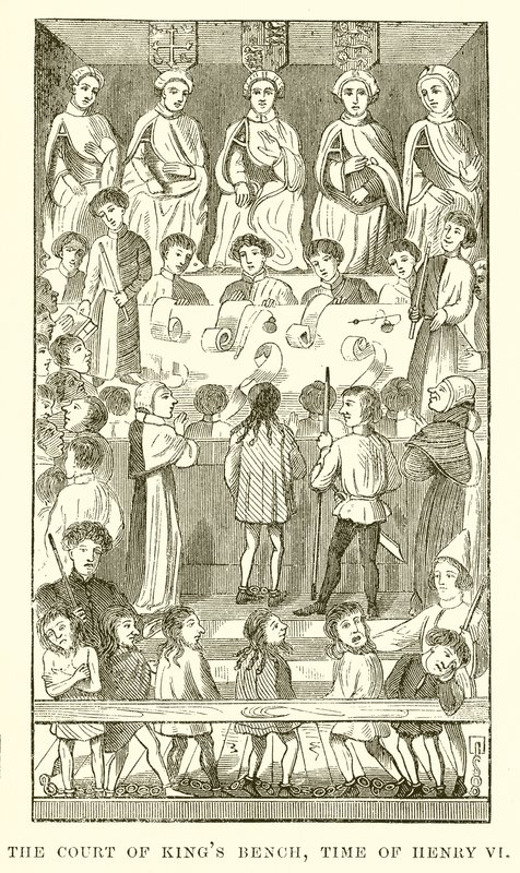 A corte dos reis banco, tempo de Henrique VI de English School