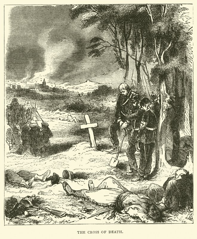 A cruz da morte, setembro de 1870 de English School
