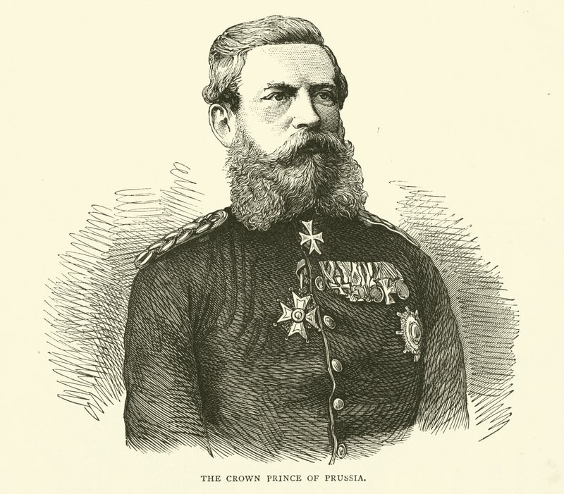 O príncipe herdeiro da Prússia, agosto de 1870 de English School