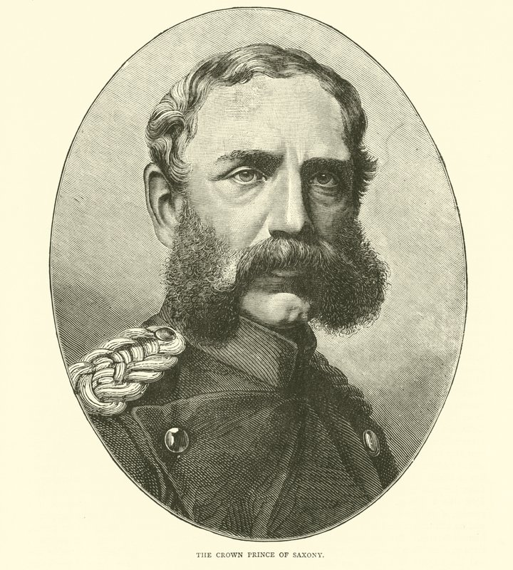 O príncipe herdeiro da Saxônia, agosto de 1870 de English School