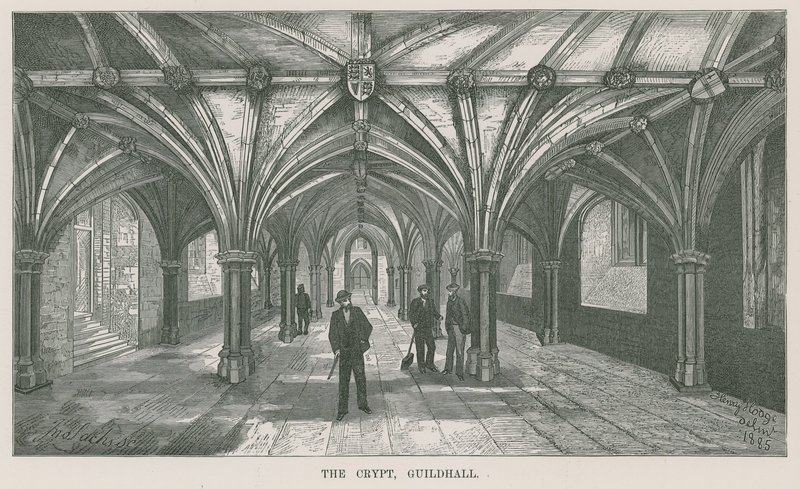 A cripta, Guildhall, Londres de English School