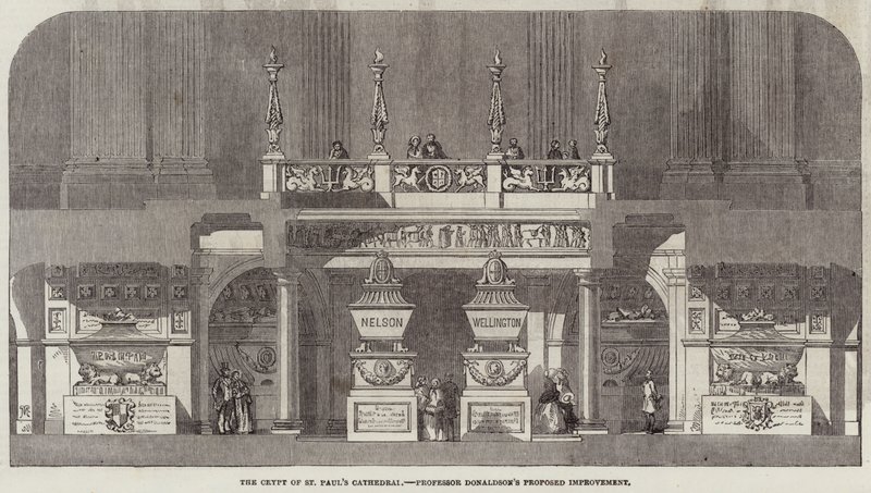 A Cripta da Catedral de São Paulo, Proposta de Melhoramento (gravura) do Professor Donaldson de English School
