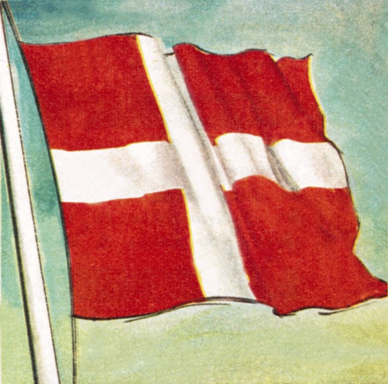 A bandeira dinamarquesa de English School