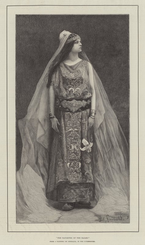 A Filha do Rajá (gravura) de English School