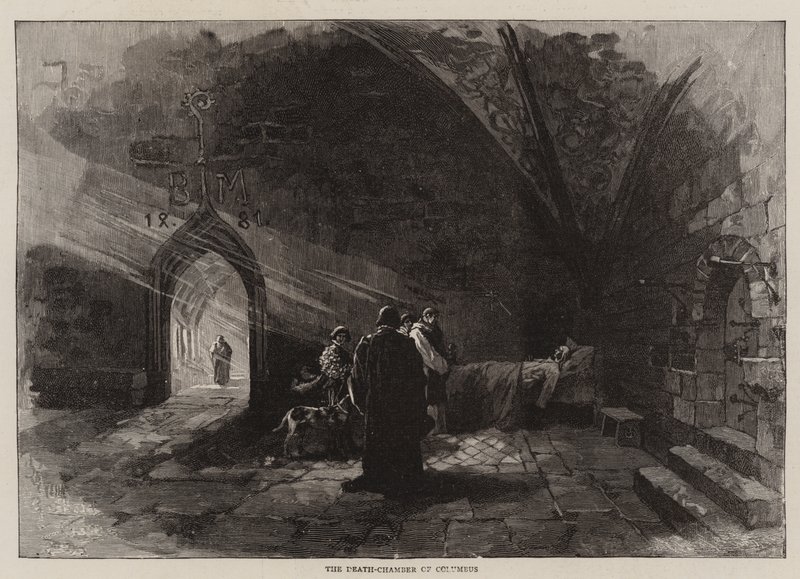 O abismo da morte de Colombo (gravura) de English School