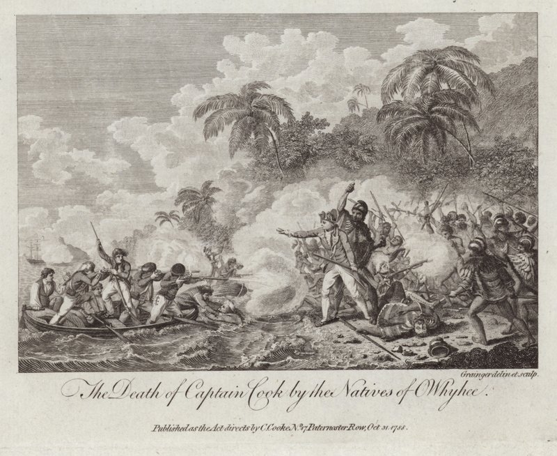 A morte do capitão Cook de English School