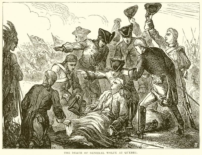 A morte do general Wolfe em Quebec de English School