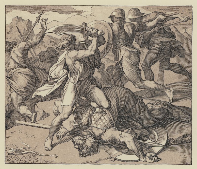 A morte de Golias (gravura) de English School