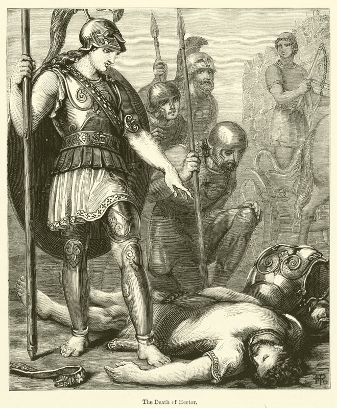 A Morte de Hector (gravura) de English School