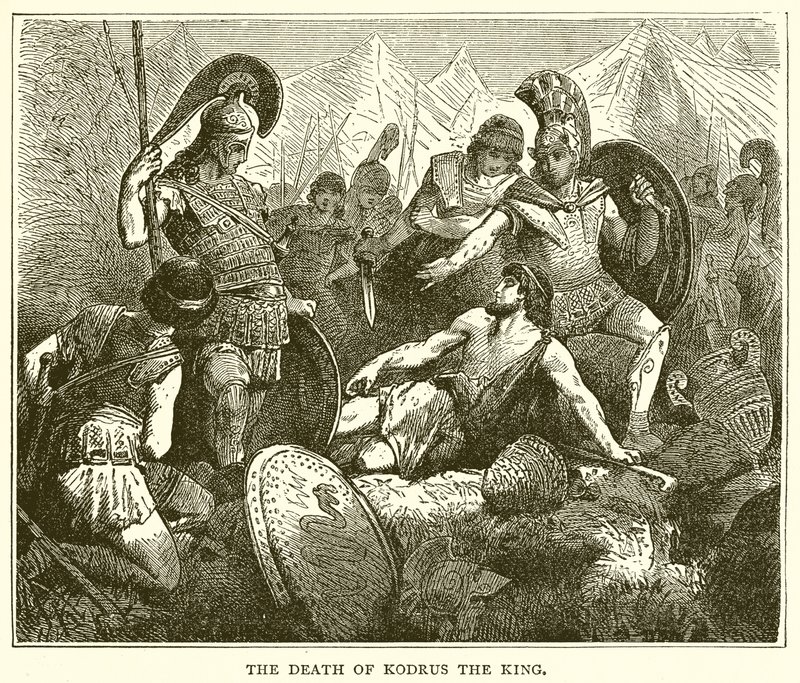 A morte de Kodrus, o rei de English School