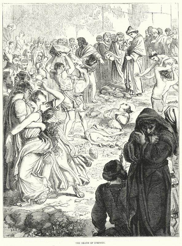 A Morte de Estevão (gravura) de English School