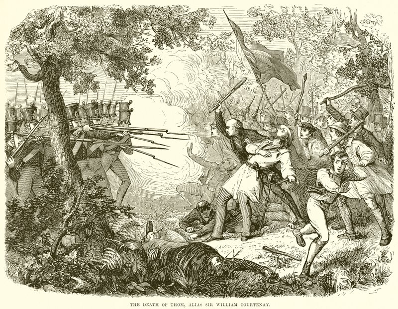 A morte de Thom, aliás Sir William Courtenay de English School