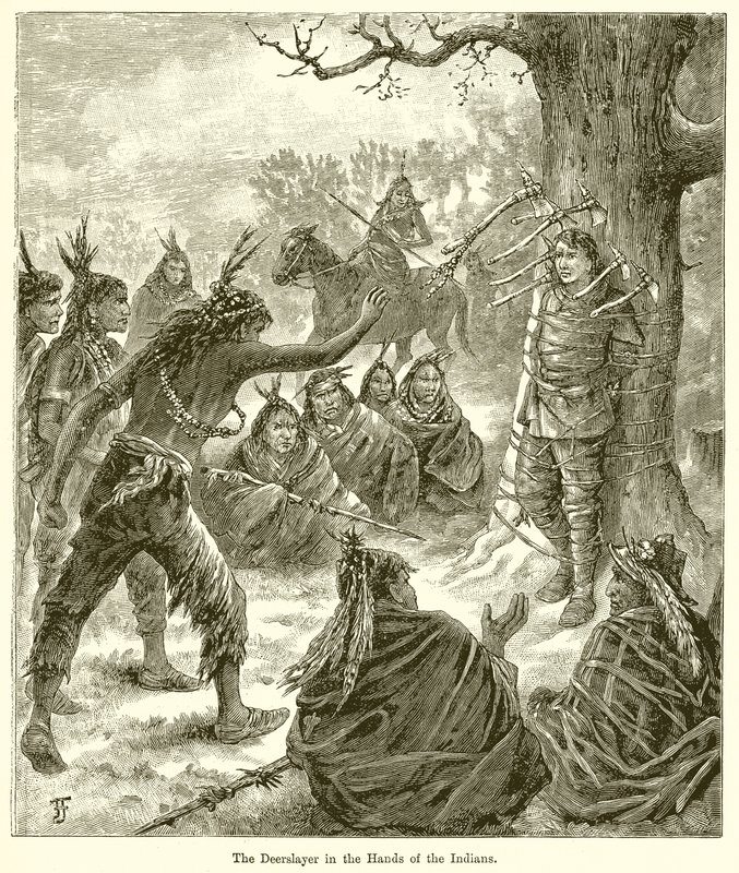 O Deerslayer nas mãos dos índios de English School