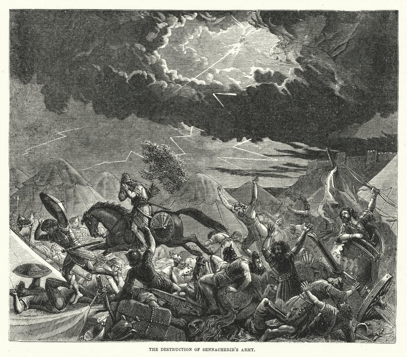 A destruição do exército de Sennacherib de English School