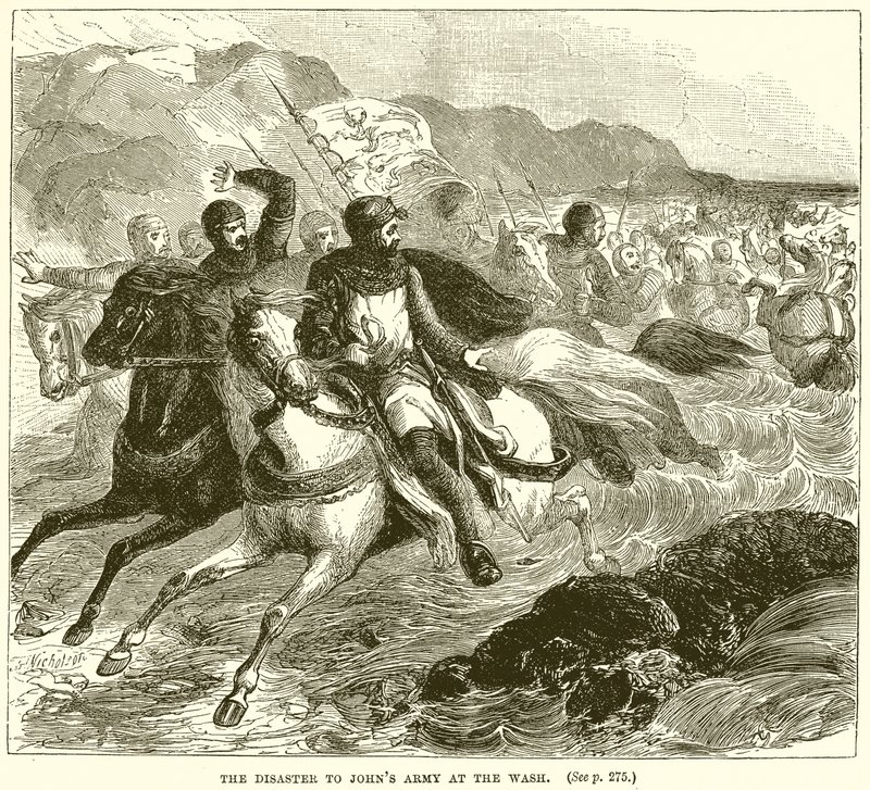 O desastre para o exército de Johns na lavagem de English School