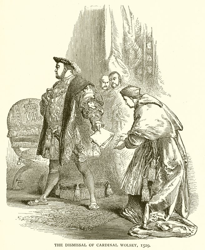 A demissão do cardeal Wolsey, 1529 de English School