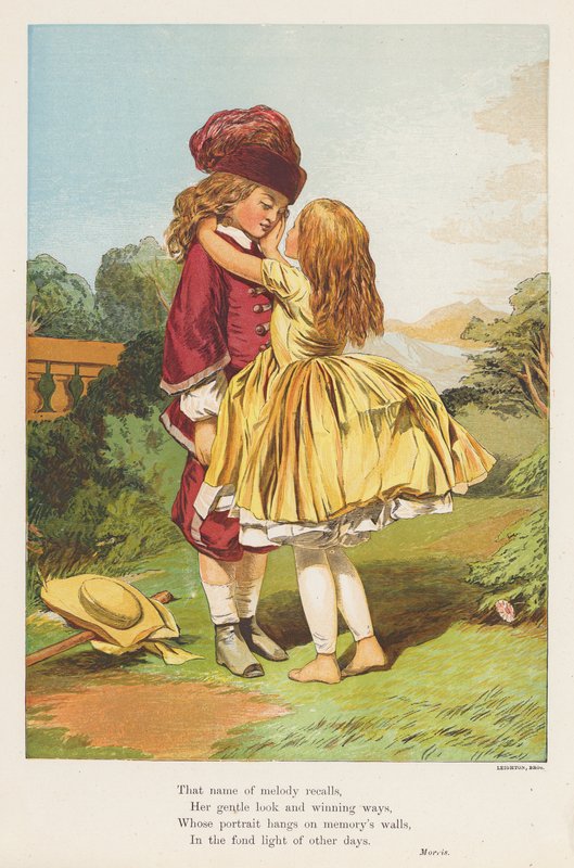 O Sonho de Amor (litografia a cores) de English School