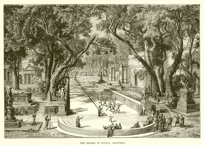 O Dromos em Esparta, restaurado de English School