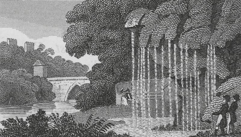 The Dropping Well, Knaresborough (gravura) de English School