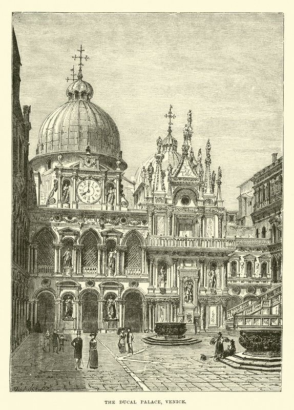 O Palácio Ducal, Veneza de English School