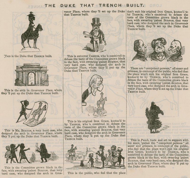 O Duque Que Construiu; de Punch, 1846 de English School