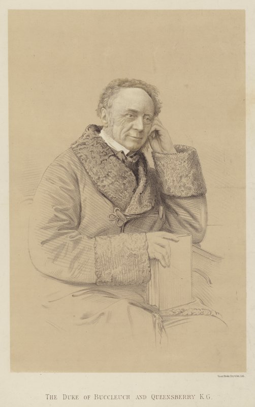O Duque de Buccleuch e Queensberry, KG (litho) de English School