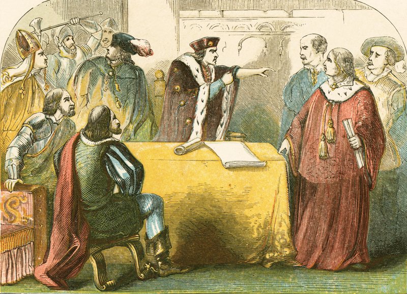 O duque de Gloucester acusou o conselho na torre com traição de English School