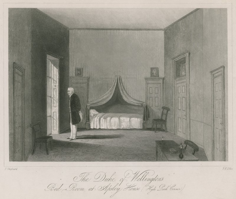 O quarto do Duque de Wellington na Apsley House, Hyde Park Corner de English School