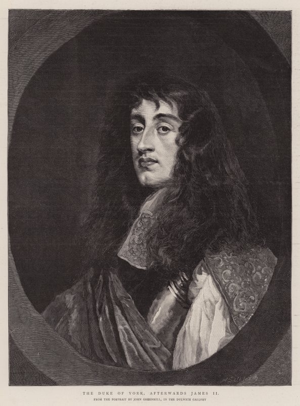 O Duque de York, depois James II (gravura) de English School
