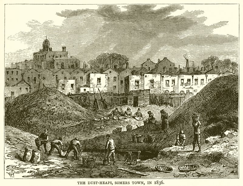 Os Poeira-Montes, Somers Town, em 1836 de English School