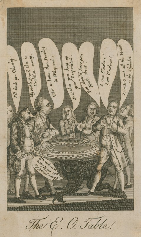 A tabela EO; desenho animado de English School
