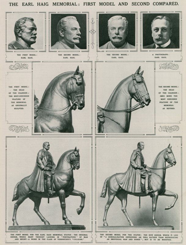 O Memorial Earl Haig: Primeiro Modelo e Segundo Comparado de English School